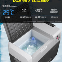 Ice Tiger Portable Car Refrigerator with Compressor, Dual-Use Freezer and Cooler for Home and Vehicle, Large Capacity Outdoor Travel Fridge