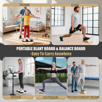 Wooden Slant Board for Calf Stretching and Ankle Rehabilitation