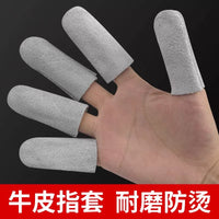 Heat Resistant Finger Sleeves for Soldering, Crafts, and Hot Tasks - 2 Pack