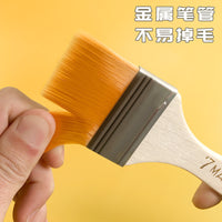 Nylon Flat Brush Set for Watercolor, Acrylic, Oil Painting, and Wall Art