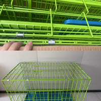 Heavy-Duty Pet Crate with Toilet Tray for Small to Large Dogs and Cats, Indoor Kedi Teddy Dog Kennel