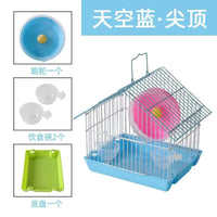 Acrylic Transparent Hamster Cage with Handle, Small Villa Observation Cage
