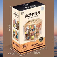 DIY Miniature 3D Puzzle Dollhouse Kit with LED Light, Educational Craft Toy for Kids and Adults