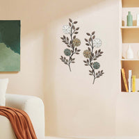 American Style Metal Leaf Wall Decor for Living Room and Outdoor Spaces