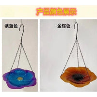 Decorative Metal Hanging Bird Feeder for Outdoor Garden and Patio