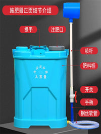 Agricultural Backpack Liquid Fertilizer Applicator for Root Irrigation and Top Dressing