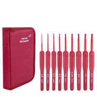 Ergonomic Crochet Hook Set with Storage Case for Yarn Knitting and Crafting