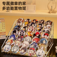 Multi-Layer Acrylic Display Stand for Nail Polish, Anime Badges, and Desktop Organization