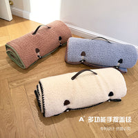 Original Multifunctional Portable Blanket for Office Nap, Air Conditioning, Shawl, Car Pillow, Dual-use Quilt
