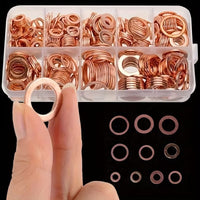 Copper Washer Assortment Kit M5-M14 for Plumbing and Automotive Repairs