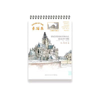 Sketchbook with Coil Binding for Students and Artists, Blank Watercolor Sketch Pad for Drawing and Painting