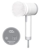 Rechargeable Electric Cleaning Brush with Steel Wool Scrubber for Kitchen Pot Washing