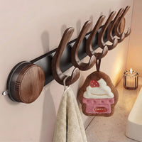Suction Cup Door Hook Rack for Clothes, Hats, and Storage - No-Drill Wall Mount