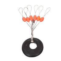 Silicone Space Beans for Fishing Line Rigs - Olive/Cylindrical Stopper