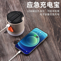 Hand-Crank Rechargeable Camping Lantern Portable Emergency Signal Light for Outdoor Night Market Illumination
