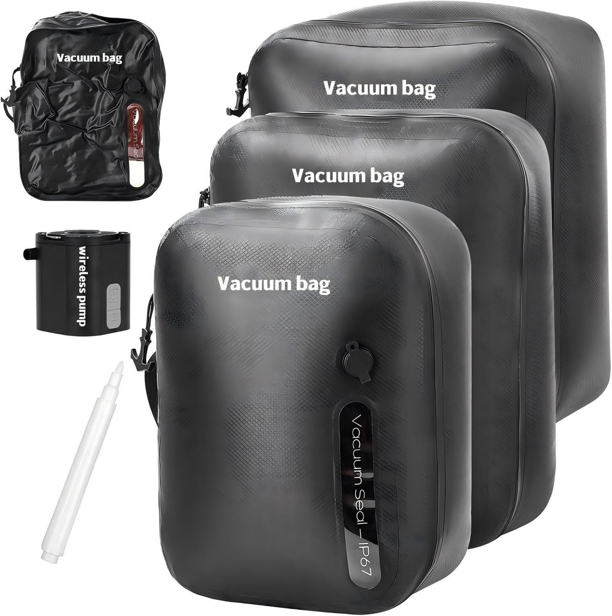 Waterproof Vacuum Compression Storage Bags for Travel and Home Use