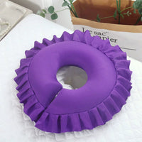 U-Shaped Latex Massage Pillow for Beauty Salon Beds, Face Cradle Cushion with Hole