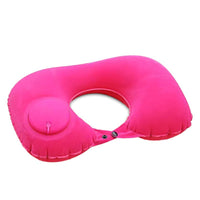 Inflatable U-Shaped Travel Neck Pillow for Neck Support and Napping