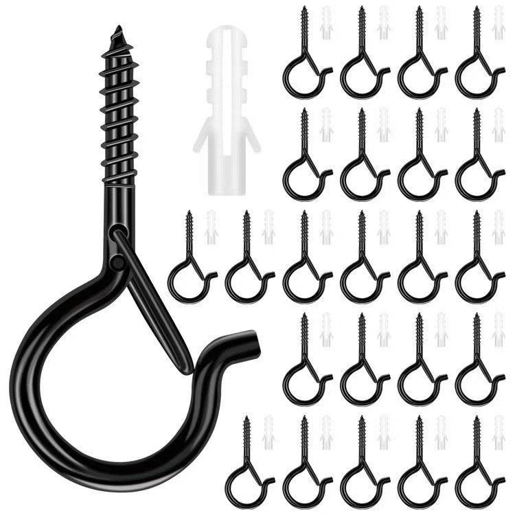 Q-Type Ceiling Hooks with Spring Buckle for Pet Gardening and Hanging