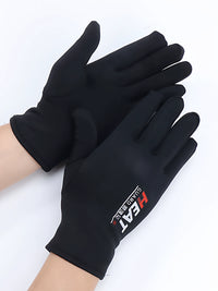 Winter Warm Cycling Gloves for Men and Women, Thin Fleece Lined Windproof Full Finger Driving Gloves