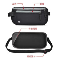 RFID Blocking Travel Waist Bag for Passport and Documents, Water-Resistant