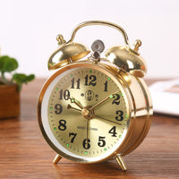 Hefei Retro Mechanical Wind-Up Alarm Clock with Nightlight and Loud Sound