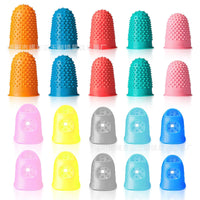 Rubber Finger Cots for Finger Protection and Guitar Playing - 5 Size Set