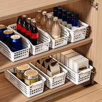 Plastic Desktop Storage Basket Hollow Organizer for Snacks and Sundries