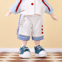 OB11 BJD Doll Patchwork Trendy Shorts for 1/12 Scale Figures