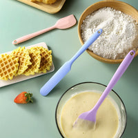 Silicone Spatula Cream Scraper for Baking and Cake Decorating, One-Piece Design