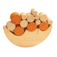 Wooden Moon Balance Stacking Game Montessori Educational Toy