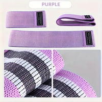 Cotton Resistance Bands for Squats and Glute Training, Non-Slip Exercise Loops for Legs and Butt