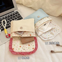 Portable Sanitary Pad Pouch Cute Cartoon Large Capacity Menstrual Bag for Students