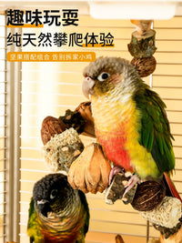 Parrot Chewing Toy Climbing Rope for Teeth Grinding and Entertainment, Suitable for Budgies, Peonies, and Sun Conures, Bird Cage Decoration