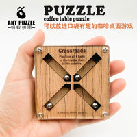 Crossroads Brain Teaser Wooden Puzzle for Adults and Children