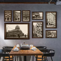 Vintage Shanghai Street Scene Wall Art for Restaurant Decor