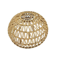 Handwoven Paper Rope Lampshade for Pendant Lights, Half-Round Design for Restaurants and Home Decor