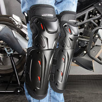 Motorcycle Knee and Elbow Protector Set - Windproof, Warm, Anti-Fall Gear for Riders
