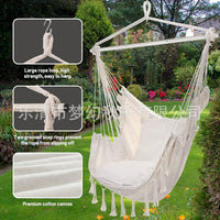 Nordic Style Foldable Rattan Hanging Chair for Indoor/Outdoor Balcony Relaxation