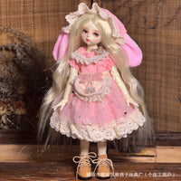 BJD Doll Clown Outfit McDonald's JK Uniform Princess Dress for 30cm Dolls