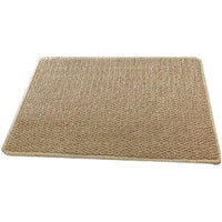 Mid-Century Style Sisal-Look Machine Washable Linen Woven Rug for Living Room & Pet Owners