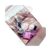 Dollhouse Miniature Makeup Set for OB11 Dolls - Lipstick, Perfume, Powder, Brushes