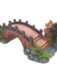 Aquarium Resin Bridge Ornament for Fish Tank Landscaping