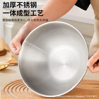 Stainless Steel Mixing Bowl Set with Lids - Deep Salad Bowls for Baking, Cooking, and Food Prep