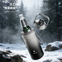 316 Stainless Steel Insulated Water Bottle, Large Capacity Outdoor Sports Cold/Hot Beverage Thermos