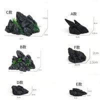Aquarium Resin Canyon Mountain Ornament Set for Fish Tank Decoration