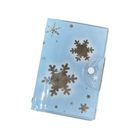A7 Cartoon Piggy Loose-Leaf Notebook with Snowflake Design, Diary, Journal, or Card Holder