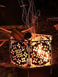 Portable Outdoor Fire Pit & BBQ Grill for Camping and Patio