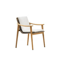 Nordic Simple Outdoor Leisure Table and Chair Set Rattan Sofa Solid Teak Rock Board Coffee Table Long Table Garden Balcony Furniture