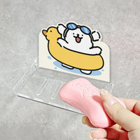 Wall-Mounted Acrylic Soap Dish with Drainage for Bathroom